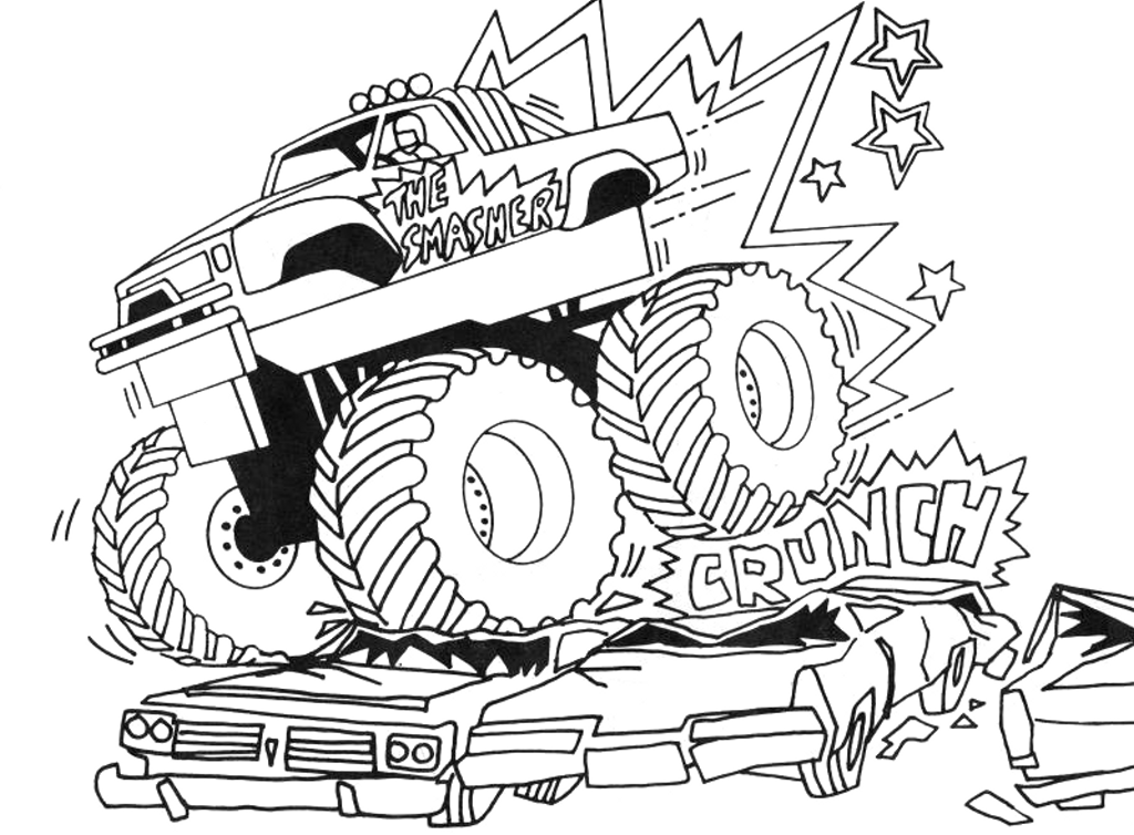 Free Printable Monster Truck Coloring Pages For Kids