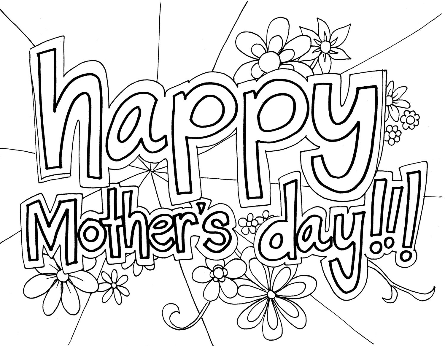 1. Free Printable Mothers Day Coloring Pages For Kids.