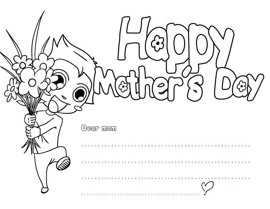 Mothers Day Coloring Pages Print