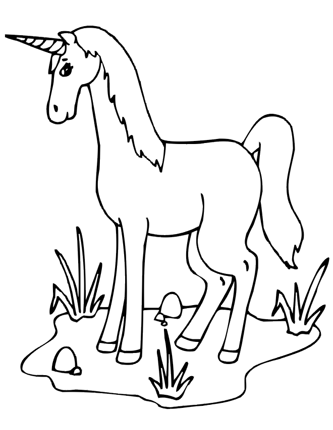 unicorns coloring pages - photo #26