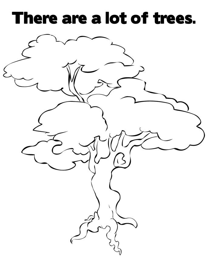 images of trees coloring pages - photo #8