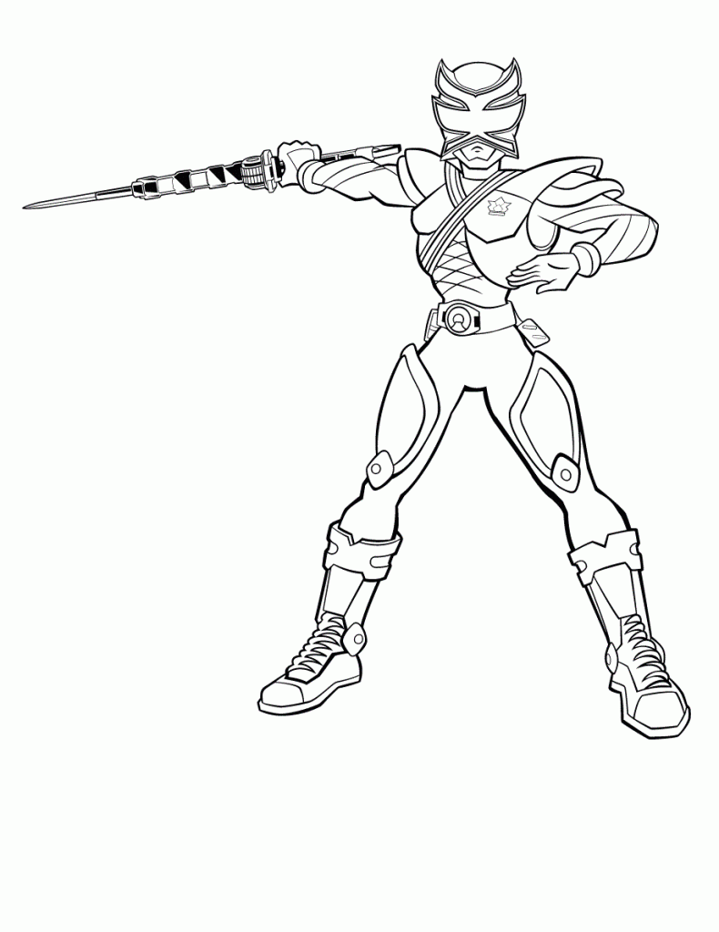 samurai rangers coloring pages - photo #1