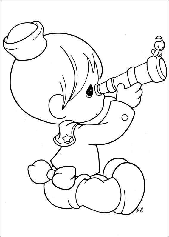 precious moment baby coloring pages - photo #13