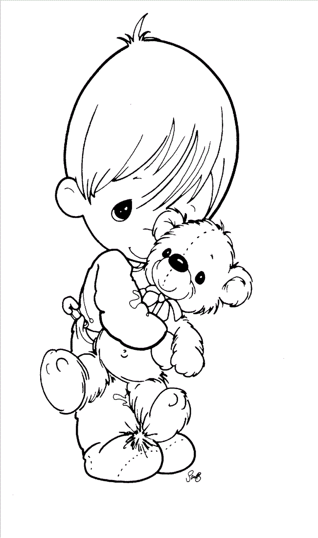 precious moment baby coloring pages - photo #1