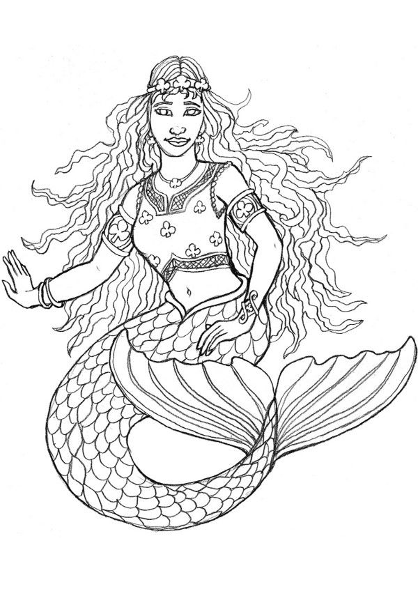 h20 mermaid coloring pages - photo #36