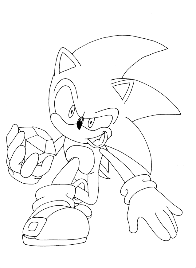 yellow sonic printable coloring pages - photo #20