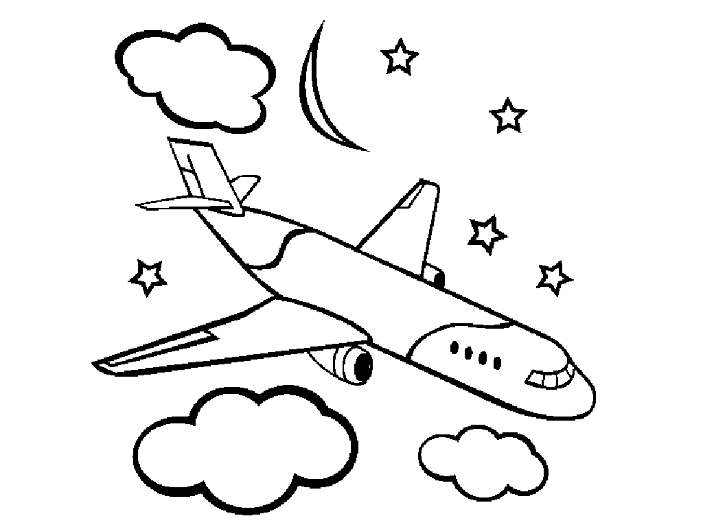 printable coloring pages airplane - photo #1