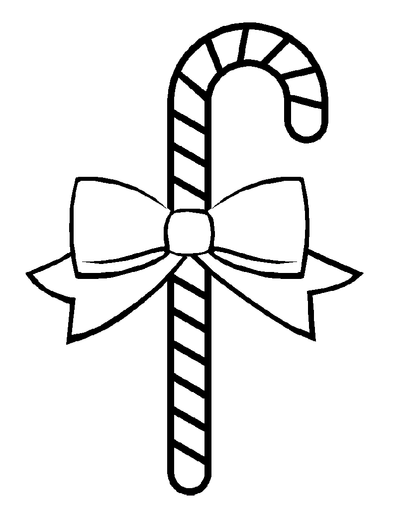 Printable Candy Cane Coloring Pages For Kids