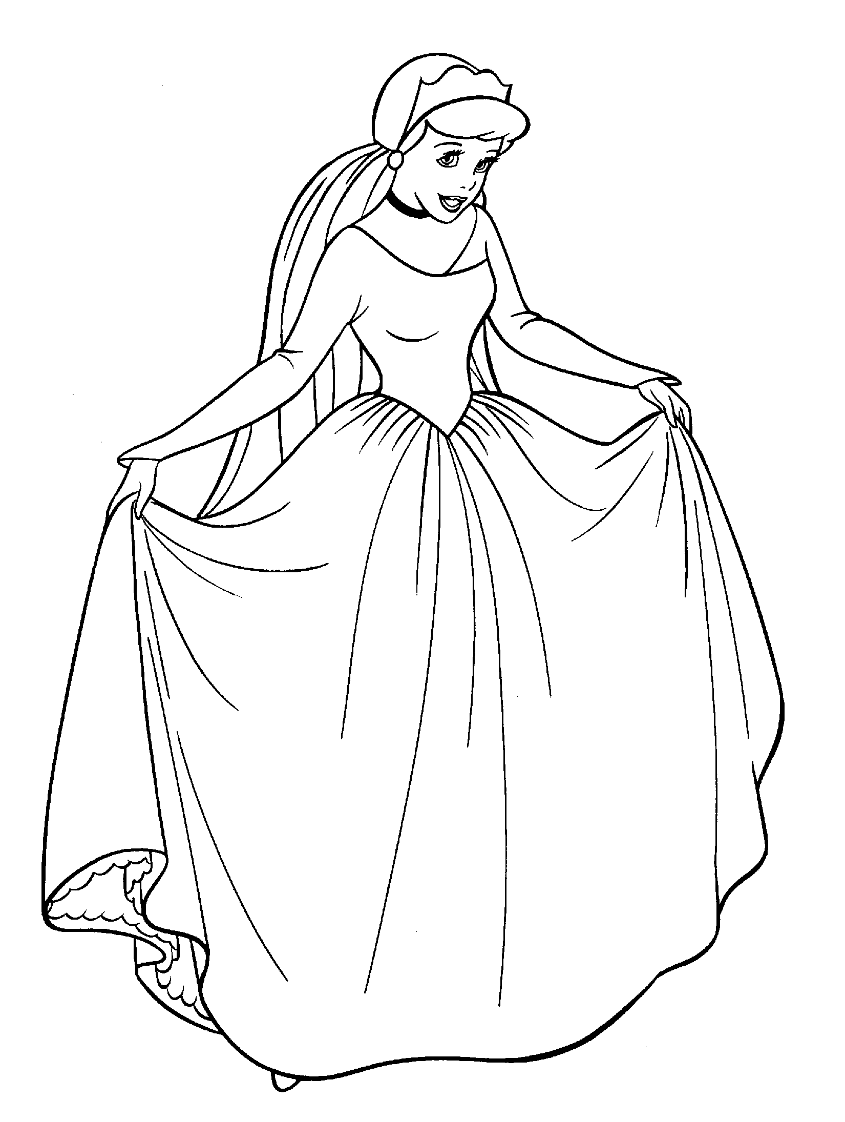 Printable Cinderella Coloring Pages