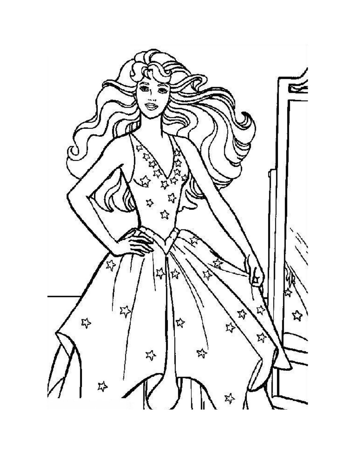 Flowers and Jewels Coloring Page