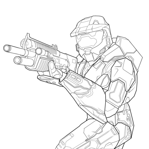 coloring pages halo 3 - photo #3