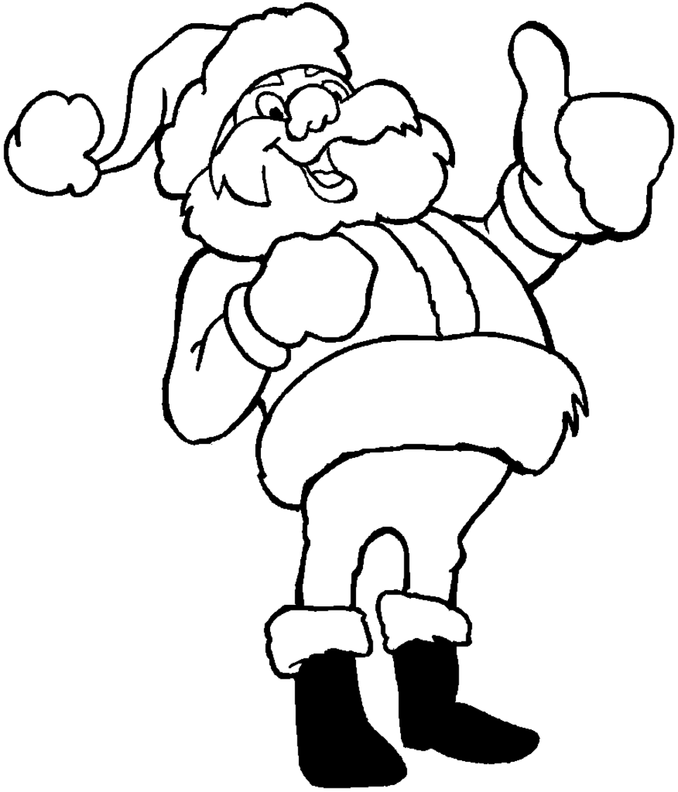 santa claus printable coloring pages - photo #4