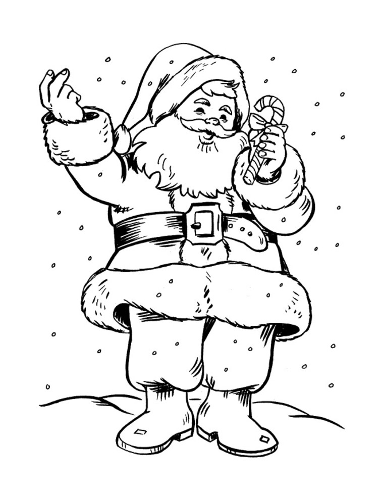 Santa Coloring Pages Christmas Coloring Pages Coloring Pages For 