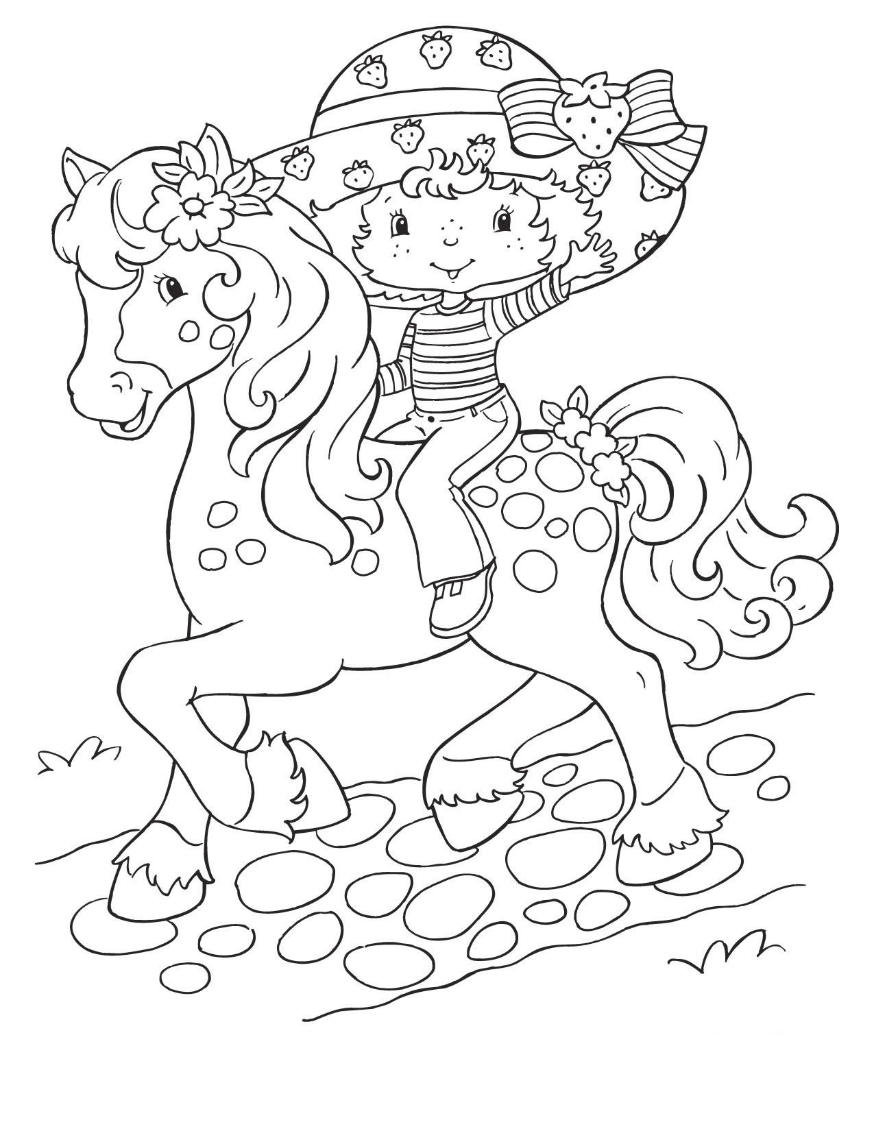 strawberry shortcake friends coloring pages - photo #27