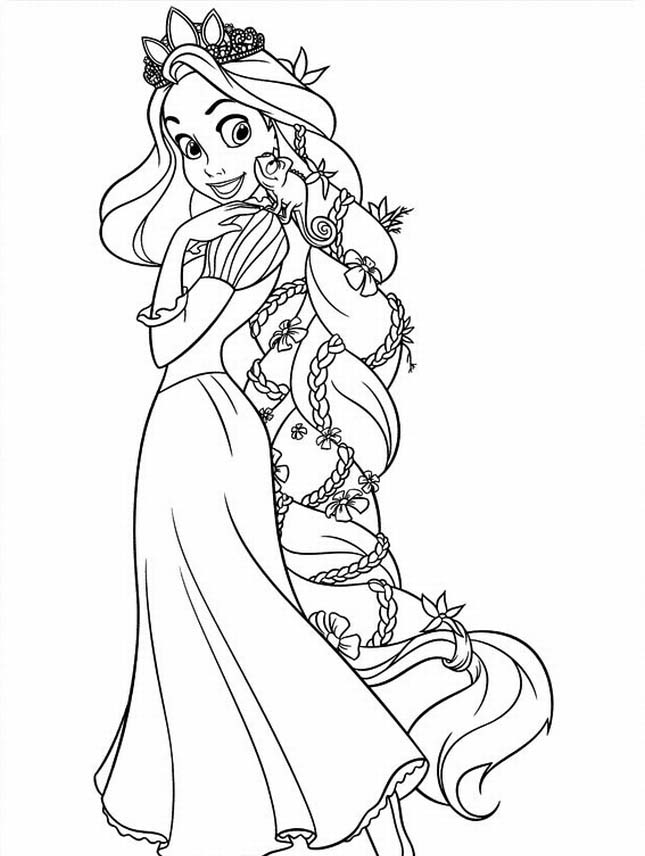 tangled coloring pages printable - photo #1