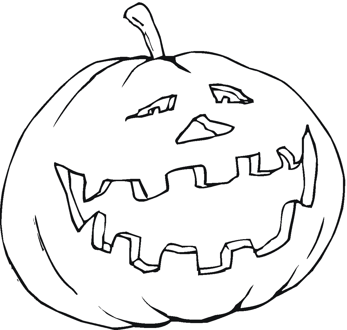 halloween pumpkins coloring pages - photo #21