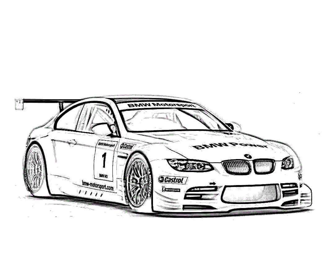 racing cars coloring pages - photo #9