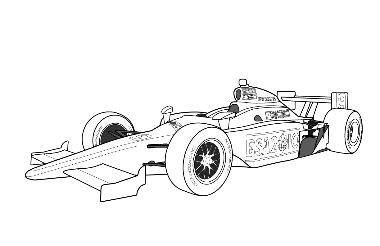 race car pictures coloring pages - photo #7