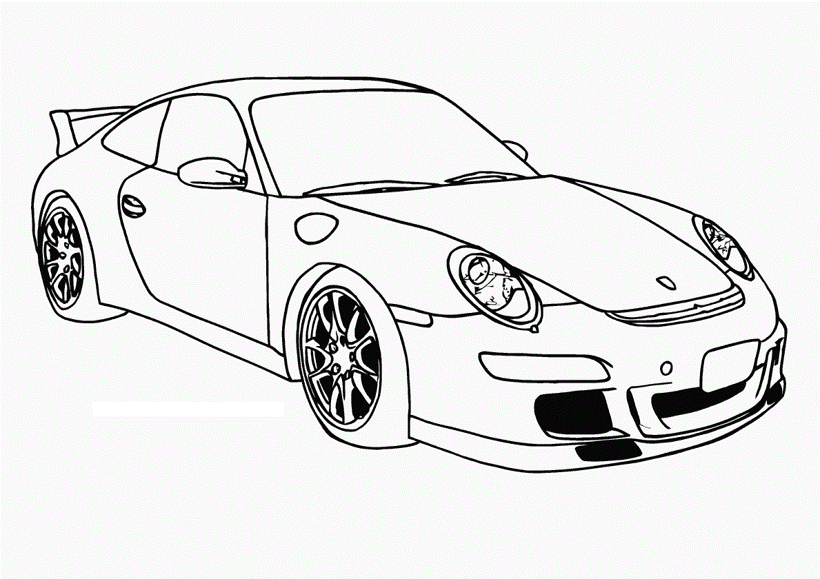 Free Coloring Pages Of Golf Racing Car
