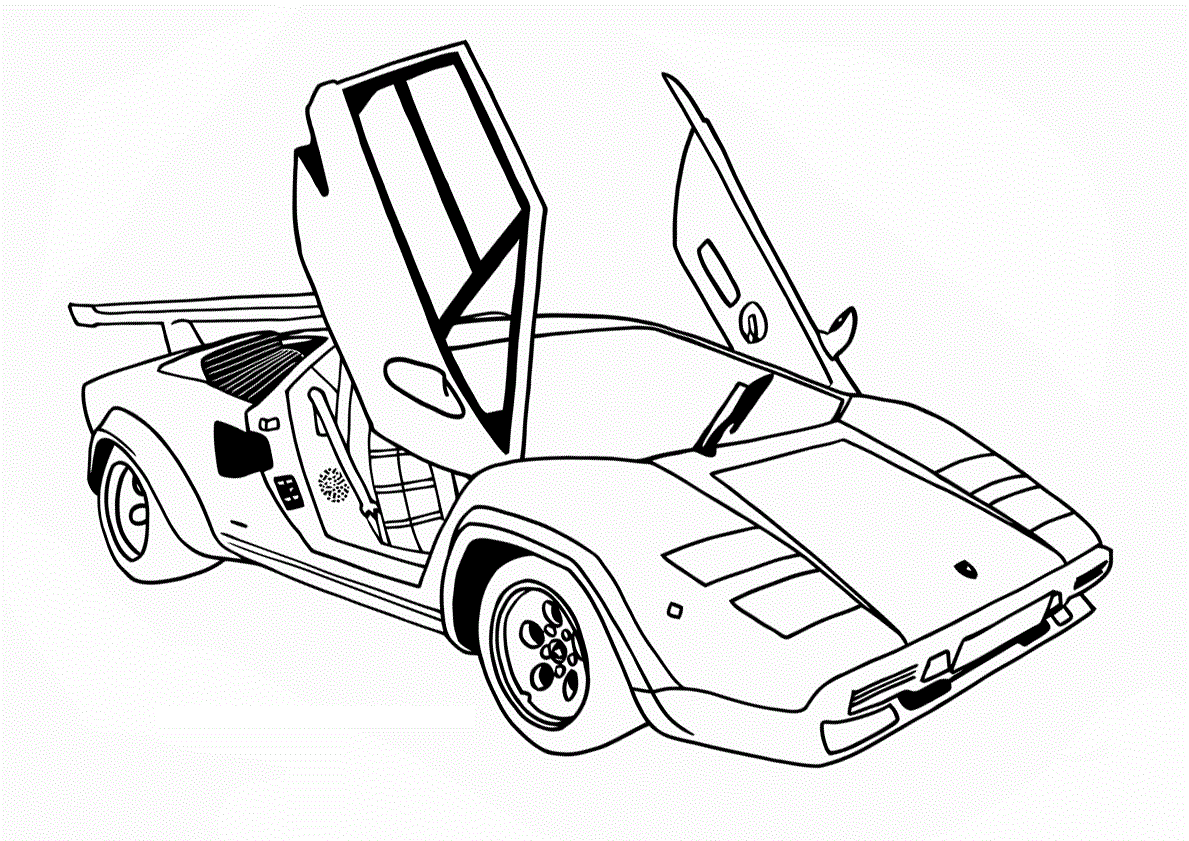 Racing Cars Coloring Pages