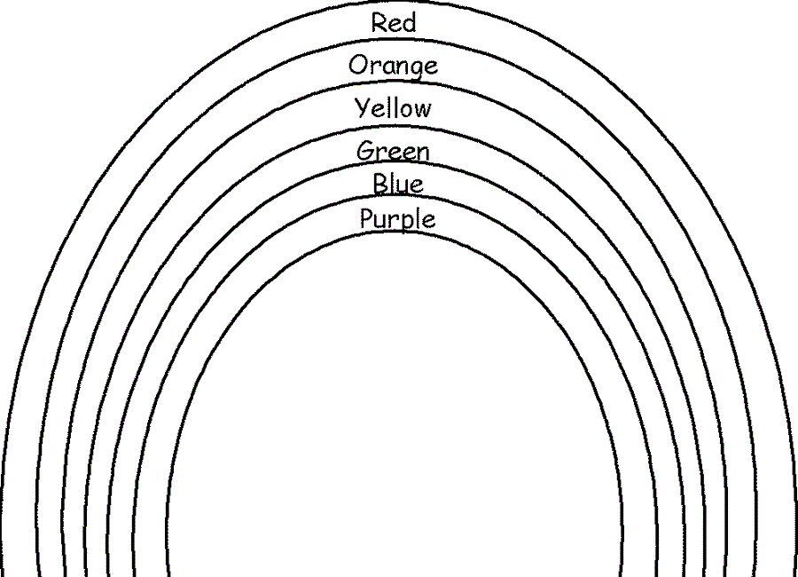 rainbow coloring pages for preschool - photo #21