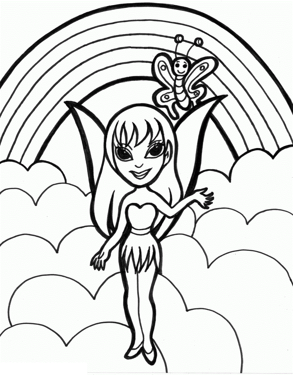 Coloring Pages Coloring Pages Draw A Fairy For Kids Coloring Pages Draw A Fairy Coloring Pages For Kids For‚ Pages‚ Coloring and Coloring Pagess