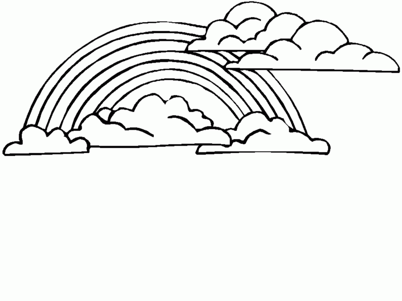 rainbow coloring pages - photo #15