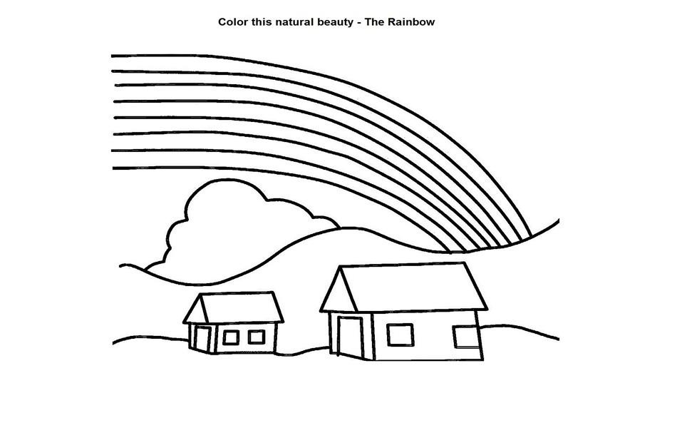 rainbow coloring pages for kids printable - photo #49