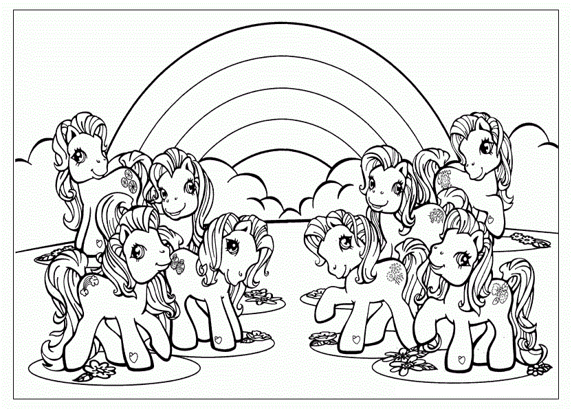 rainbow coloring pages for kids printable - photo #30