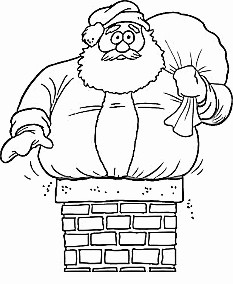 santa claus printable coloring pages - photo #10