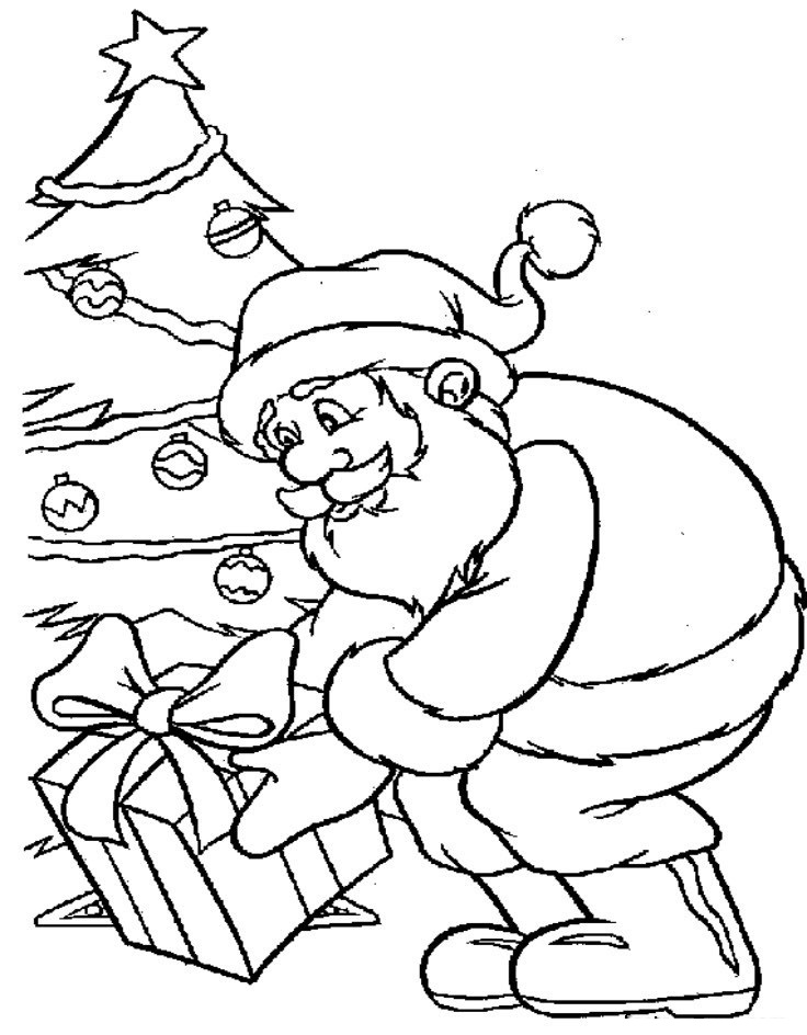 santa claus printable coloring pages - photo #26