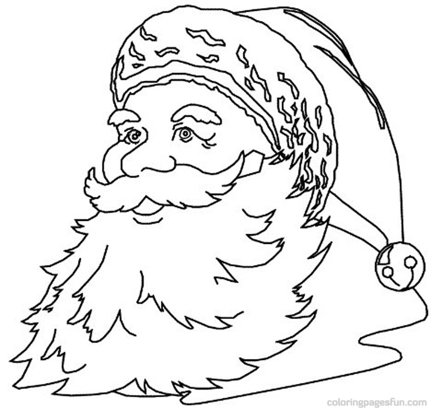 santa claus printable coloring pages - photo #20