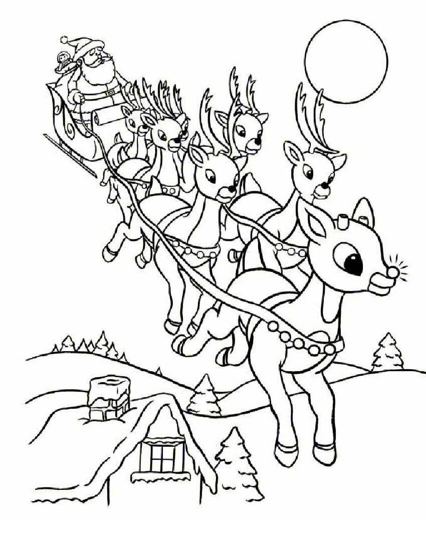 santa claus printable coloring pages - photo #14