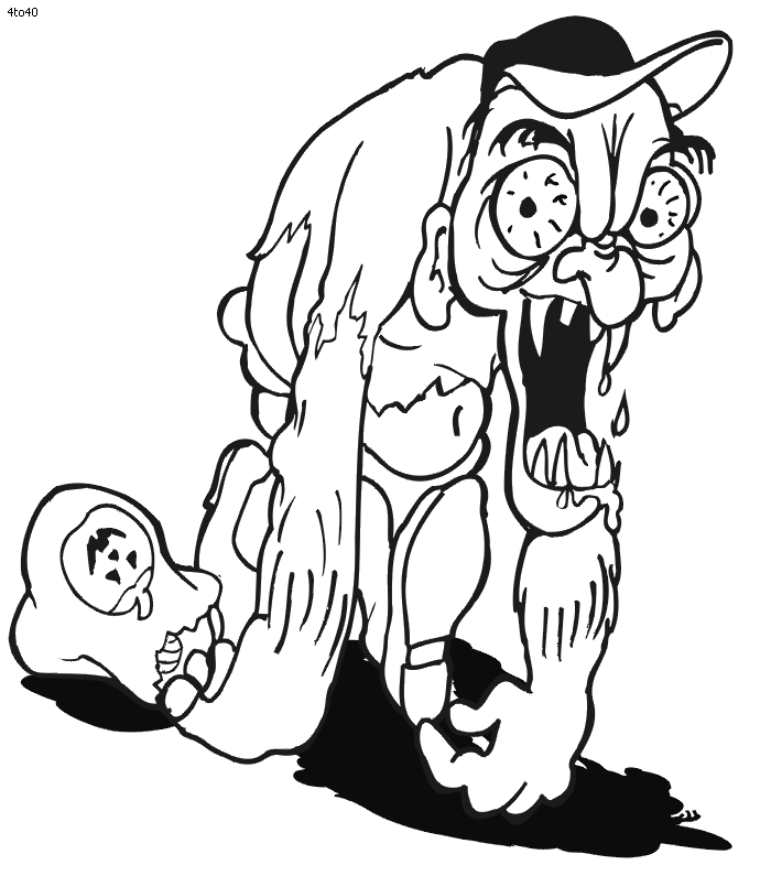 kaboose coloring pages halloween scary - photo #26