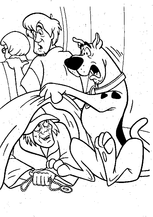 scooby doo halloween coloring pages - photo #10