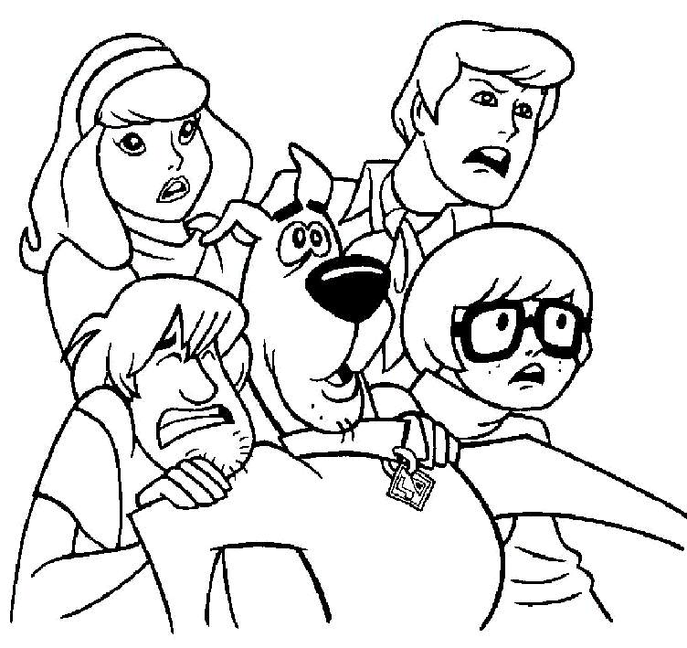 scooby doo halloween coloring pages - photo #5