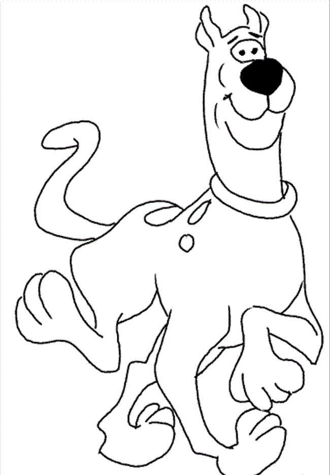 valentine scooby doo coloring pages - photo #2