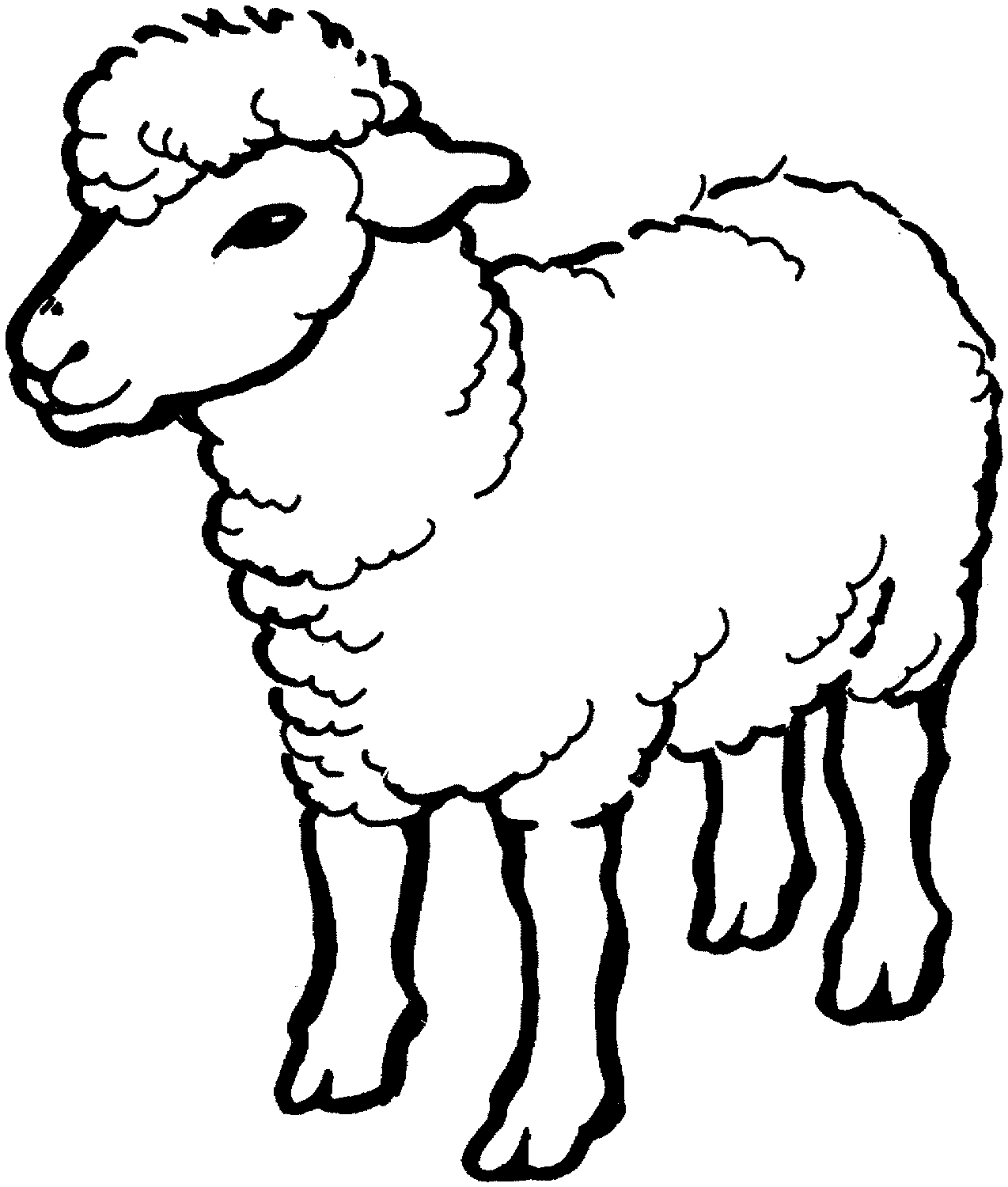 Sheep Coloring Pages   New Calendar Template Site