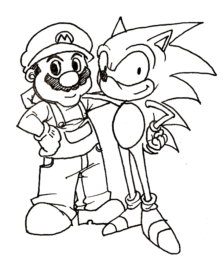 yellow sonic printable coloring pages - photo #46