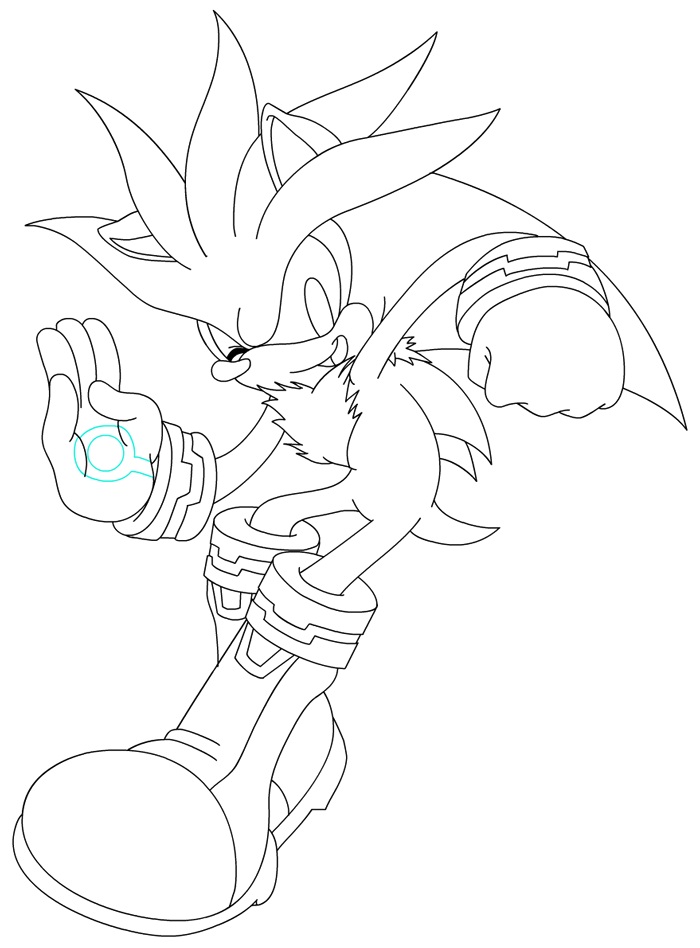 yellow sonic printable coloring pages - photo #25