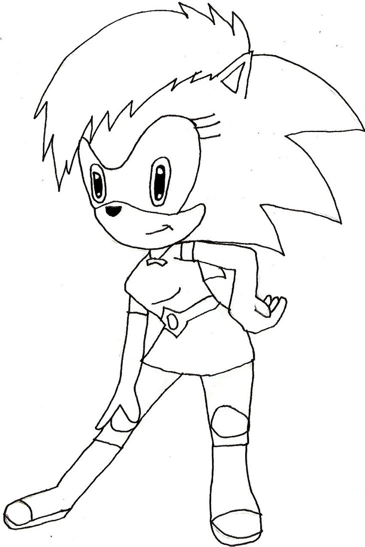yellow sonic printable coloring pages - photo #19