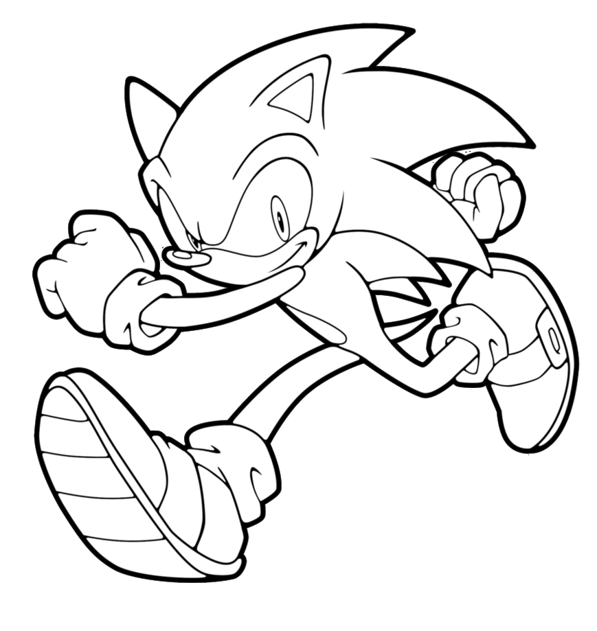 yellow sonic printable coloring pages - photo #36