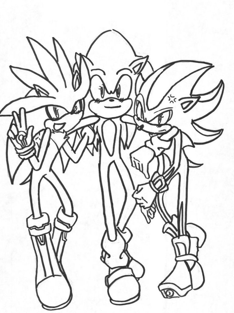 sonic shadow silver coloring super printables hedgehog printable deviantart pdf test drawings popular coloringhome adults chat