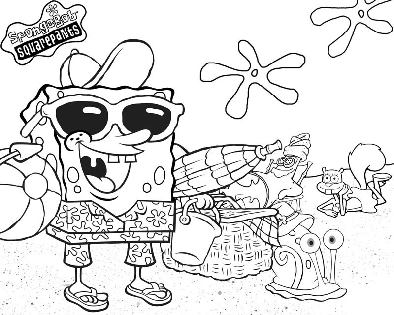 a coloring pages of spongebob - photo #38