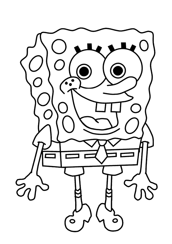 a coloring pages of spongebob - photo #8
