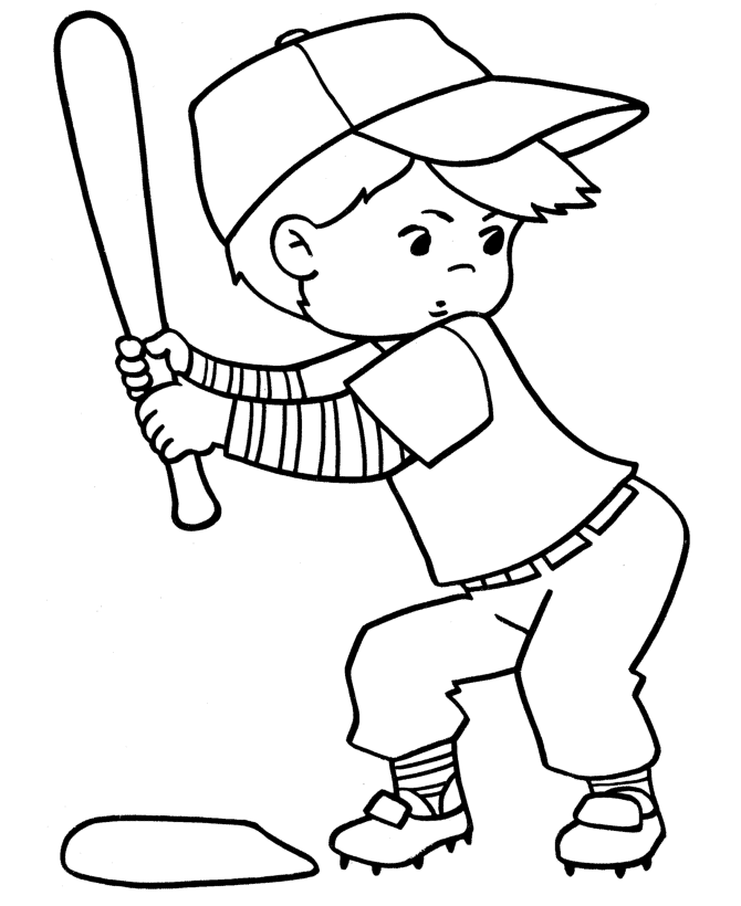 free coloring pages girls softball - photo #14