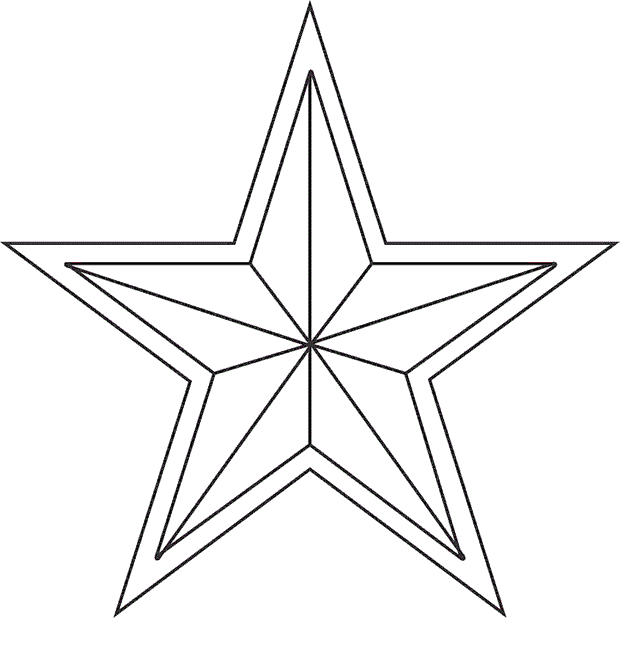 large printable star coloring pages - photo #5