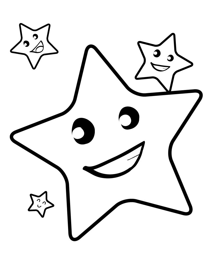 printable coloring stars pages - photo #17