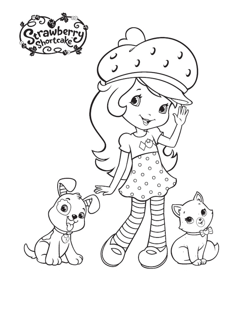 strawberry shortcake friends coloring pages - photo #2