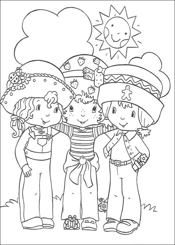 strawberry shortcake friends coloring pages - photo #12